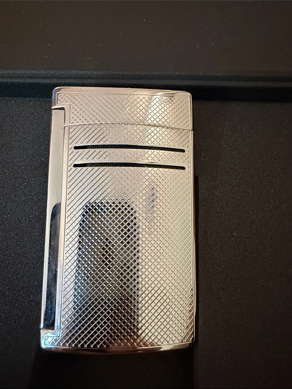 S.T. Dupont Men’s Silver Cigar Cutter & Lighter Gift Set
